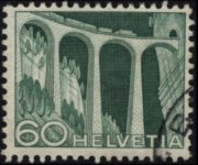 Svizzera 1949 - serie Tecnica e paesaggi: 60 c