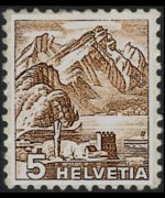 Svizzera 1936 - serie Vedute: 5 c
