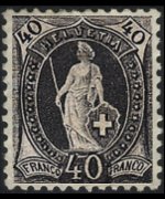 Svizzera 1882 - serie Svizzera in piedi: 40 c