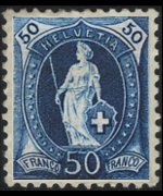 Svizzera 1882 - serie Svizzera in piedi: 50 c