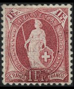 Svizzera 1882 - serie Svizzera in piedi: 1 fr