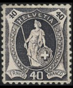 Svizzera 1882 - serie Svizzera in piedi: 40 c