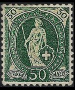 Svizzera 1882 - serie Svizzera in piedi: 50 c