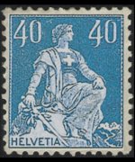Svizzera 1908 - serie Svizzera seduta: 40 c