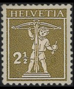 Switzerland 1909 - set Tell's son: 2½ c