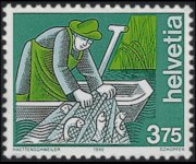 Svizzera 1989 - serie Mestieri: 3,75 fr