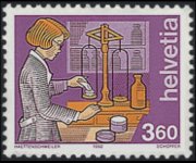 Svizzera 1989 - serie Mestieri: 3,60 fr