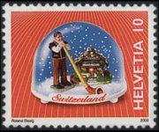 Svizzera 2000 - serie Palle con la neve: 10 c