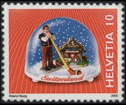 Switzerland 2000 - set Snow globes: 10 c