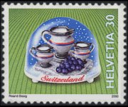 Svizzera 2000 - serie Palle con la neve: 30 c