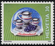 Switzerland 2000 - set Snow globes: 30 c