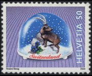 Switzerland 2000 - set Snow globes: 50 c