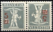 Svizzera 1909 - serie Walter Tell: 5 c su 7½ c