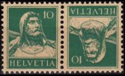 Svizzera 1914 - serie Guglielmo Tell: 10 c