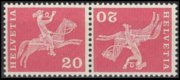 Svizzera 1960 - serie Storia postale e patrimonio artistico: 20 c