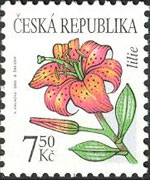 Repubblica Ceca 2002 - serie Fiori: 7,50 k