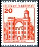 Germania 1977 - serie Castelli e fortezze: 20 p