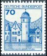 Germania 1977 - serie Castelli e fortezze: 70 p