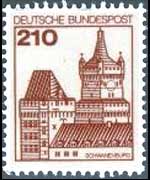 Germania 1977 - serie Castelli e fortezze: 210 p