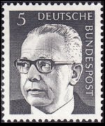 Germany 1970 - set President Heinemann: 5 pf