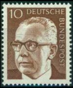 Germany 1970 - set President Heinemann: 10 pf