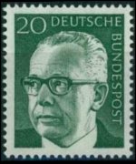 Germany 1970 - set President Heinemann: 20 pf