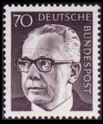 Germania 1970 - serie Presidente Heinemann: 70 pf