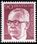 Germany 1970 - set President Heinemann: 90 pf