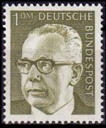 Germany 1970 - set President Heinemann: 1 Dm