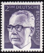 Germany 1970 - set President Heinemann: 2 Dm