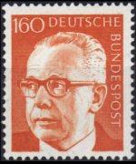 Germany 1970 - set President Heinemann: 160 pf