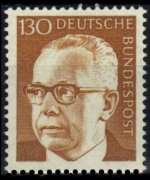 Germania 1970 - serie Presidente Heinemann: 130 pf
