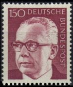 Germania 1970 - serie Presidente Heinemann: 150 pf
