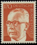 Germany 1970 - set President Heinemann: 170 pf