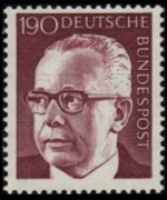 Germania 1970 - serie Presidente Heinemann: 190 pf