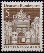 Germania 1966 - serie Edifici storici: 5 pf