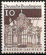 Germania 1966 - serie Edifici storici: 10 pf