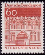 Germania 1966 - serie Edifici storici: 60 pf