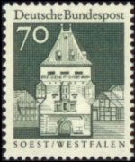 Germania 1966 - serie Edifici storici: 70 pf