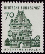 Germania 1964 - serie Edifici storici: 70 pf