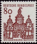 Germania 1964 - serie Edifici storici: 80 pf