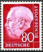 Germany 1954 - set Portrait of T. Heuss: 80 p