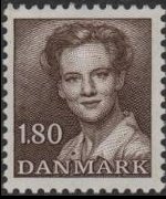 Danimarca 1982 - serie Regina Margareta: 1,80 kr