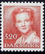 Danimarca 1982 - serie Regina Margareta: 3,20 kr