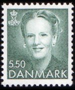 Danimarca 1990 - serie Regina Margareta: 5,50 kr