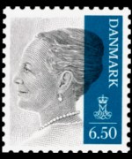 Denmark 2010 - set Queen Margrethe - self-adhesive: 6,50 kr