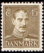 Denmark 1942 - set King Christian X: 45 ø