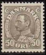Denmark 1934 - set King Christian X: 50 ø