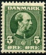 Denmark 1904 - set King Christian IX: 5 ø