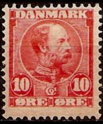 Denmark 1904 - set King Christian IX: 10 ø